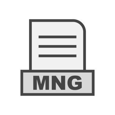 MNG dosyası soyut arkaplanda izole edildi