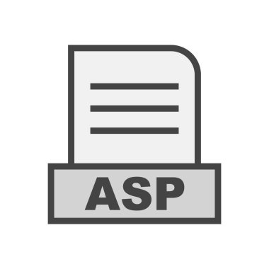 ASP dosyası soyut arkaplanda izole edildi