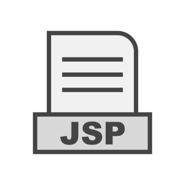 JSP dosyası soyut Arkaplanda izole edildi 