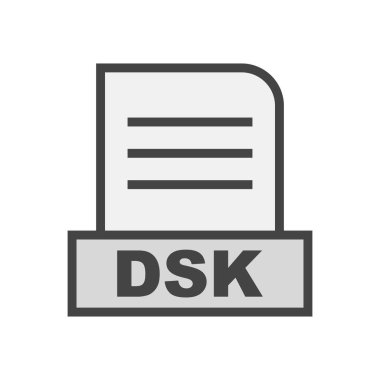 DSK dosyası soyut Arkaplanda izole edildi 