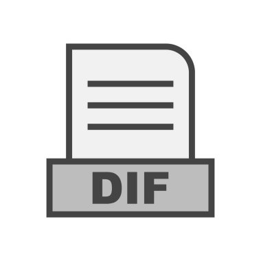 DIF dosyası soyut arkaplanda izole edildi