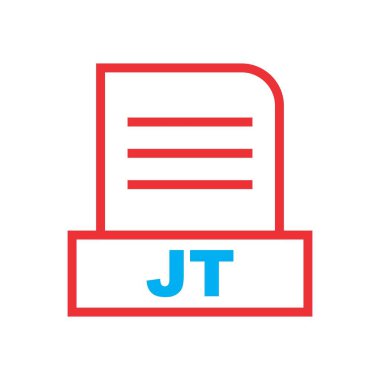 JT dosyası soyut arkaplanda izole edildi 