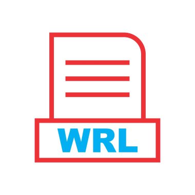 WRL dosyası soyut arkaplanda izole edildi 