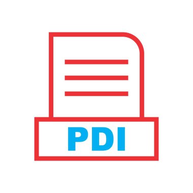 PDI dosyası soyut Arkaplanda izole edildi