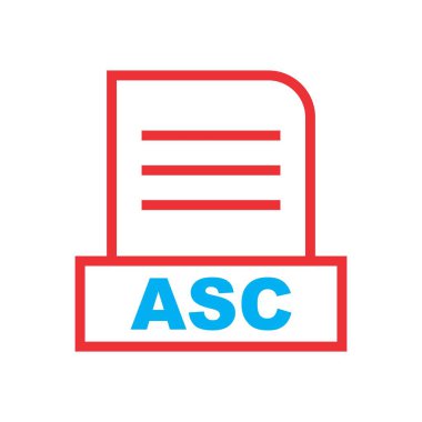 ASC dosyası soyut arkaplanda izole edildi