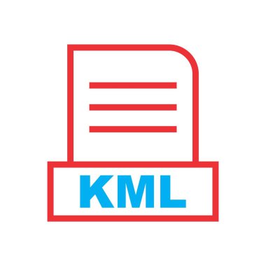 Soyut Arkaplanda KML dosyası izole edildi