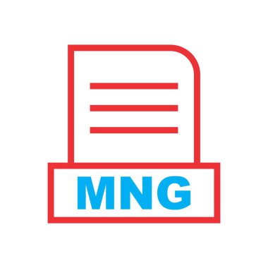 MNG dosyası soyut arkaplanda izole edildi