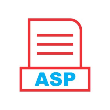 ASP dosyası soyut arkaplanda izole edildi