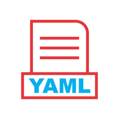 YAML dosyası soyut Arkaplanda izole edildi 