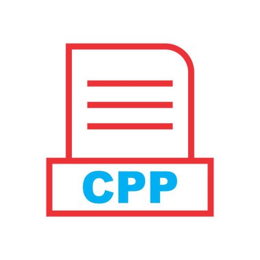 CPP dosyası soyut Arkaplanda izole edildi