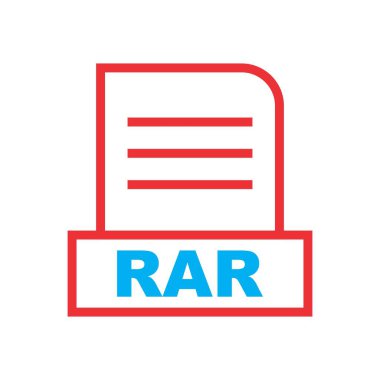 RAR dosyası soyut arkaplanda izole edildi