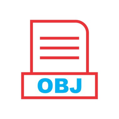 OBJ dosyası soyut arkaplanda izole edildi