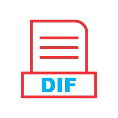 DIF dosyası soyut arkaplanda izole edildi