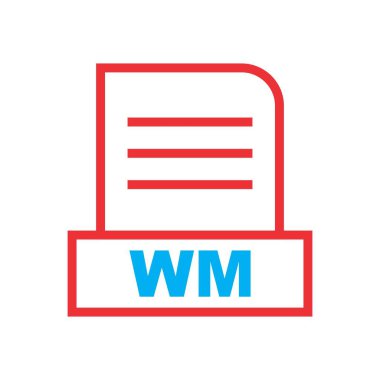 WM dosyası soyut arkaplanda izole edildi