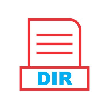 DIR dosyası soyut arkaplanda izole edildi