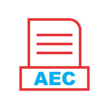 AEC dosyası soyut Arkaplanda izole edildi