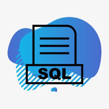 SQL dosyası soyut arkaplanda izole edildi