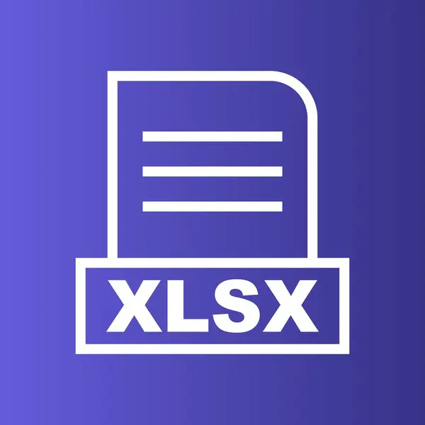 Xlsx 파일을 추상적 배경에 — 스톡 사진