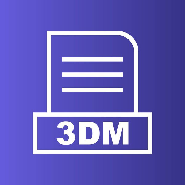 3DM file Isolated On Abstract Background