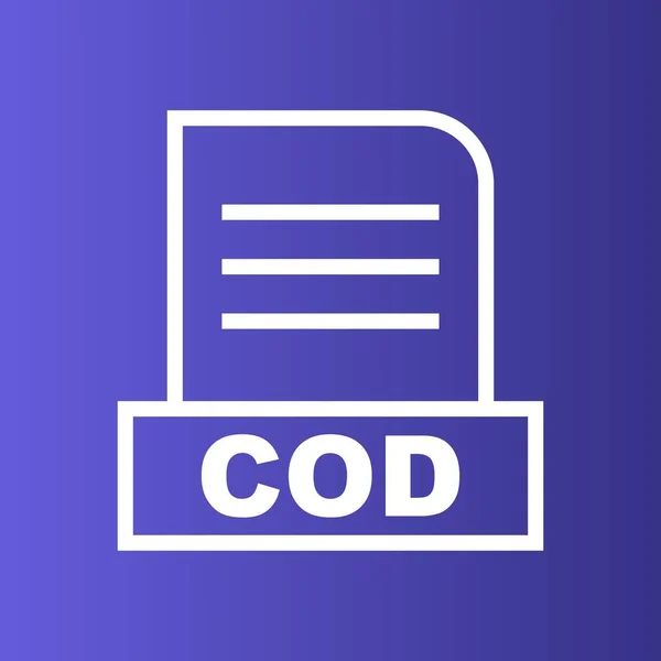 Изолированный Файл Cod Абстрактном Фоне — стоковое фото