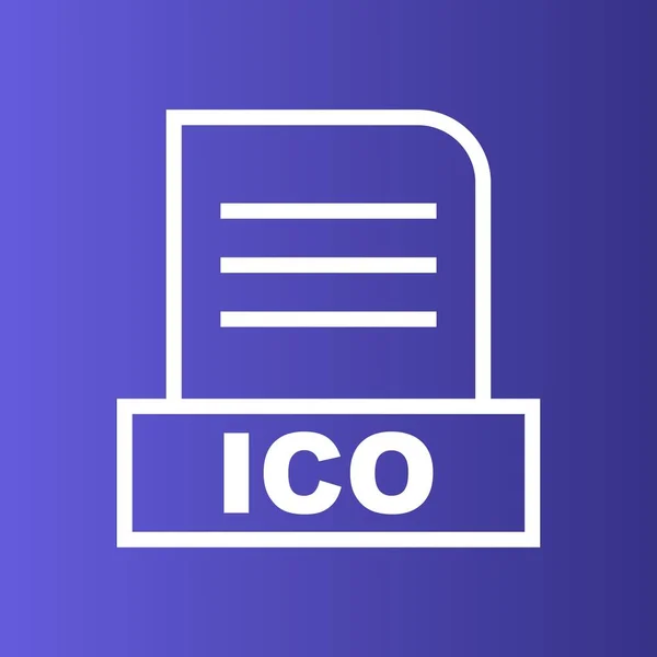 Ico Bestand Geïsoleerd Abstracte Achtergrond — Stockfoto