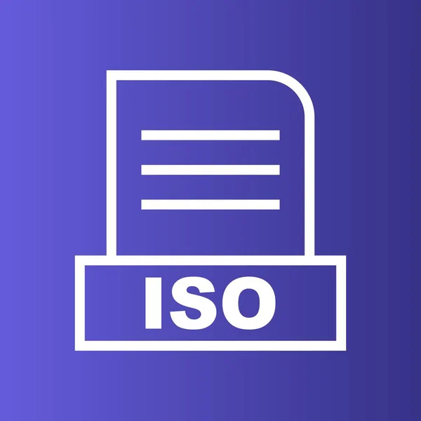 Iso File Isolated Abstract Background — Stock Photo, Image