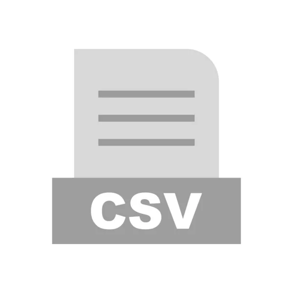 File Csv Isolato Sfondo Astratto — Foto Stock