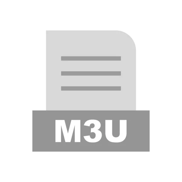 Soubor M3U Izolovaný Abstraktním Pozadí — Stock fotografie