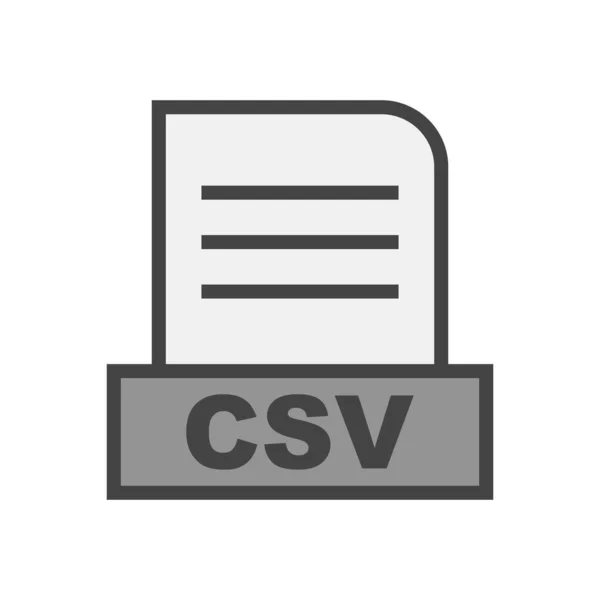 File Csv Isolato Sfondo Astratto — Foto Stock