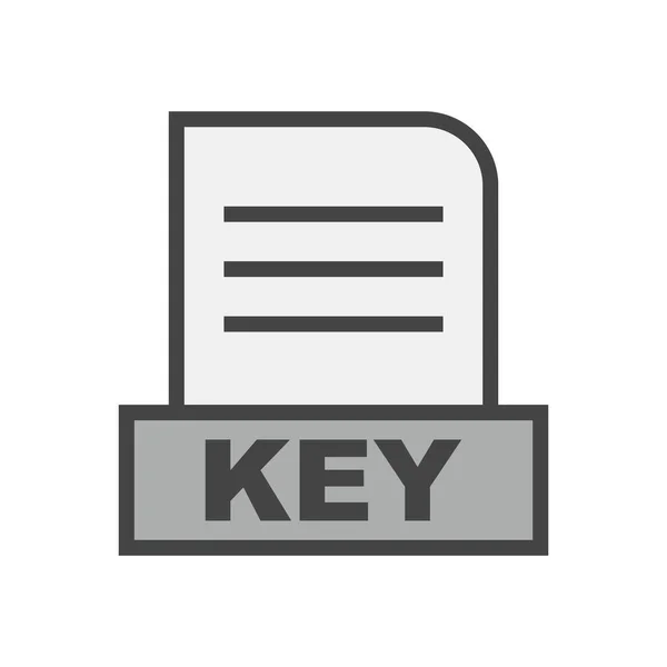 Файл Key Ізольовано Абстрактному Тлі — стокове фото