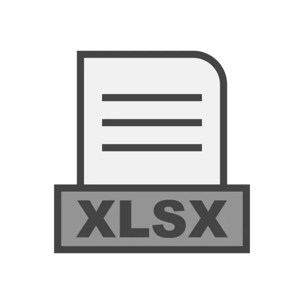 Archivo Xlsx Aislado Sobre Fondo Abstracto — Foto de Stock