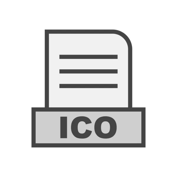 Ico Datei Isoliert Auf Abstraktem Hintergrund — Stockfoto