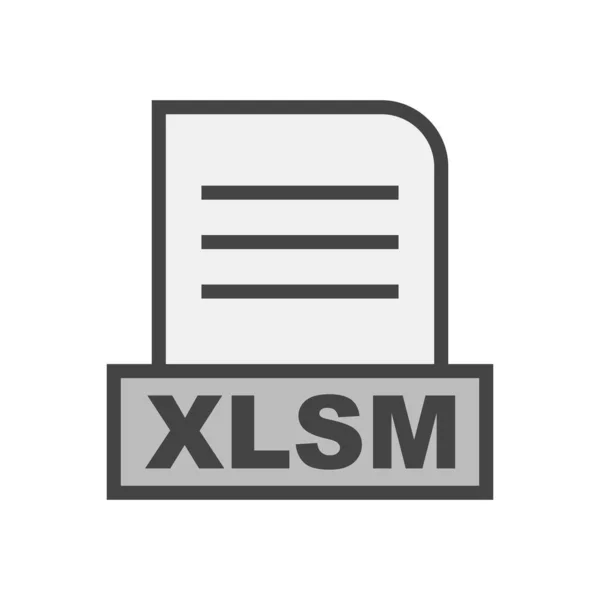 Xlsm文件在抽象背景下隔离 — 图库照片