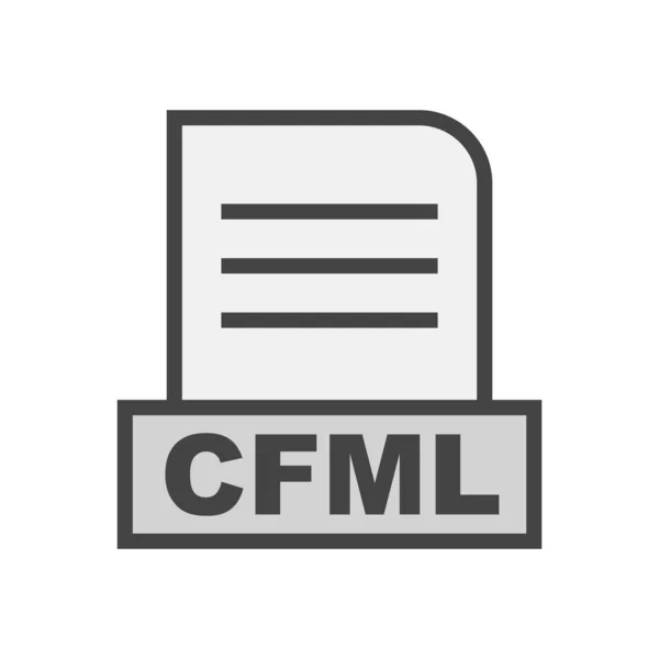 Arquivo Cfml Isolado Fundo Abstrato — Fotografia de Stock