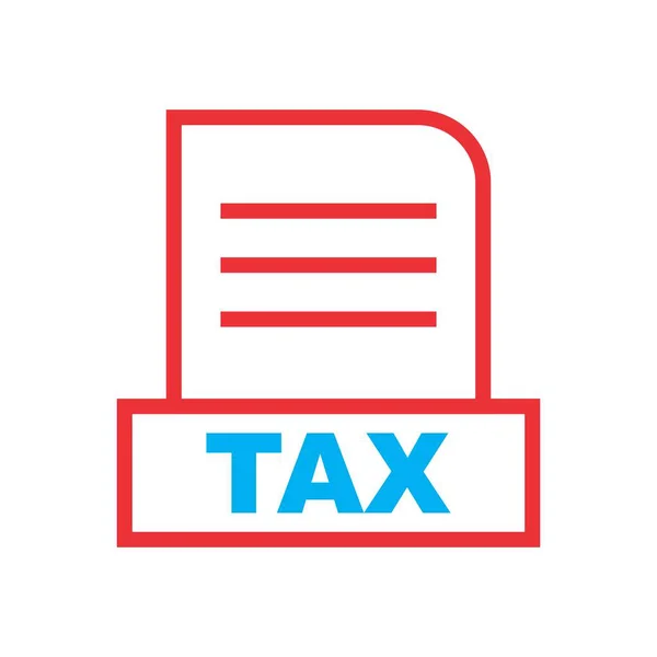 File Tax Isolato Sfondo Astratto — Foto Stock