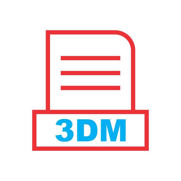 3DM file Isolated On Abstract Background