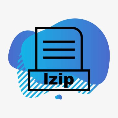 Izip dosyası soyut arkaplanda izole edildi