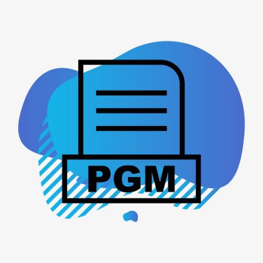 PGM dosyası soyut Arkaplanda izole edildi