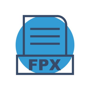 FPX dosyası soyut Arkaplanda izole edildi