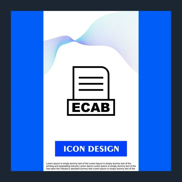 Αρχείο Ecab Απομονωμένο Αφηρημένο Φόντο — Φωτογραφία Αρχείου