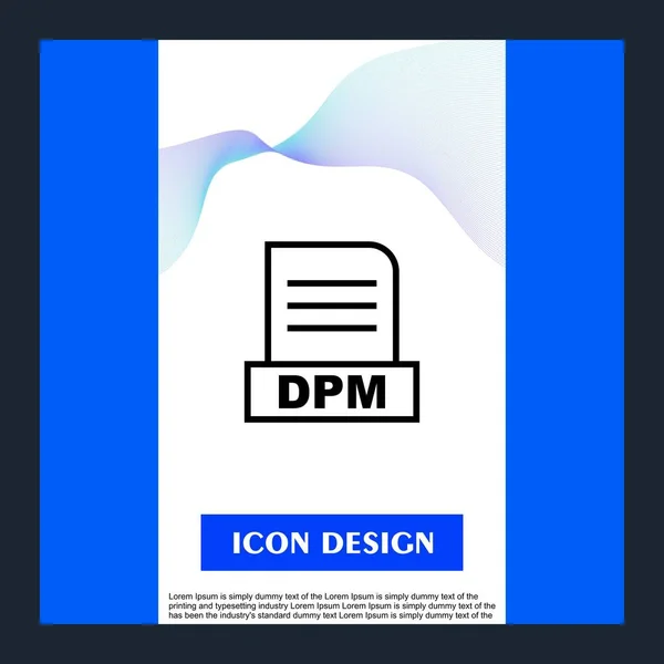 Dpm File Isolated Abstract Background — 스톡 사진