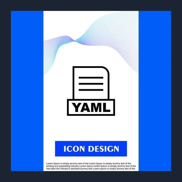 Yaml Fájl Elkülönített Absztrakt Háttér — Stock Fotó