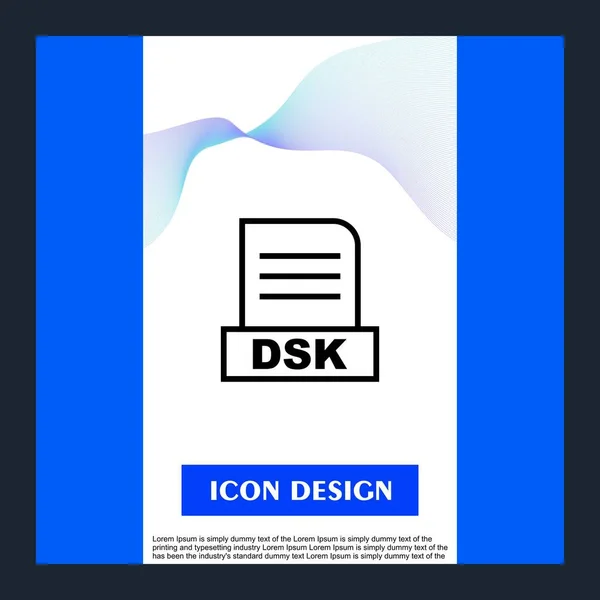 File Dsk Isolato Sfondo Astratto — Foto Stock