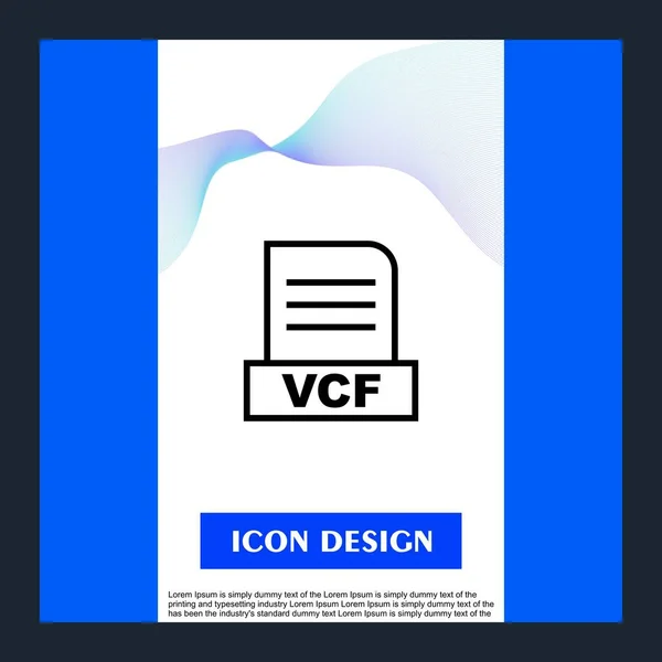 Vcf File Isolated Abstract Background — Stock Photo, Image