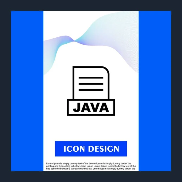 Arquivo Java Isolado Fundo Abstrato — Fotografia de Stock
