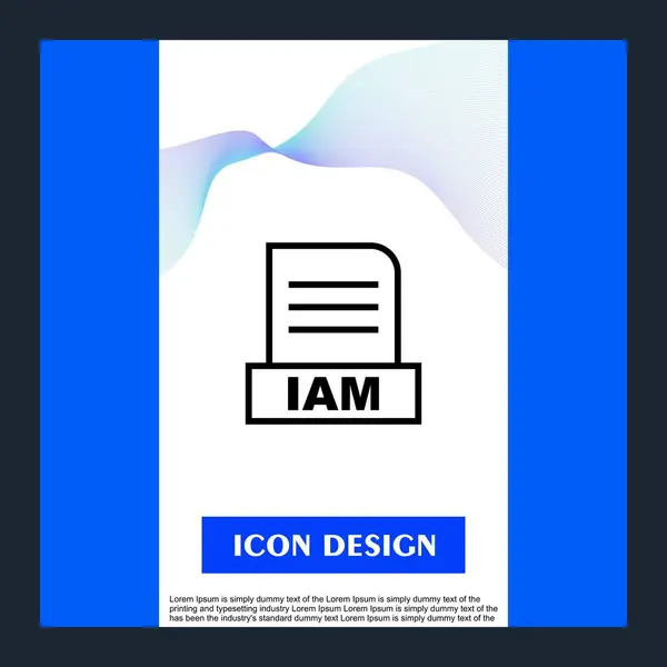 Iam File Isolated Abstract Background — Stock Photo, Image