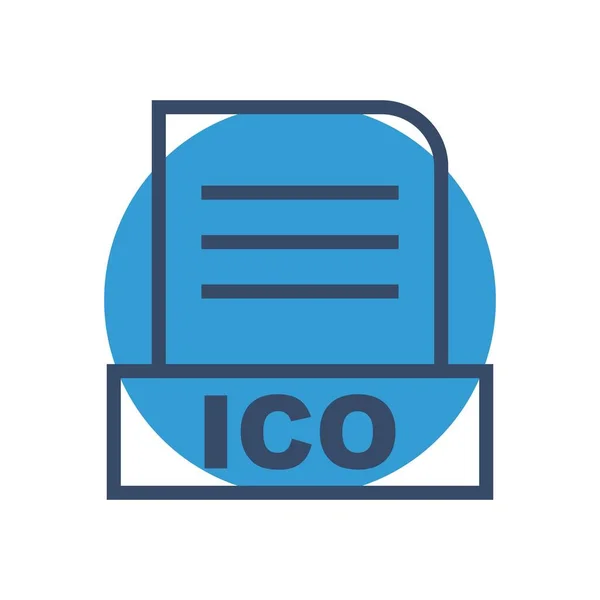 Ico Datei Isoliert Auf Abstraktem Hintergrund — Stockfoto
