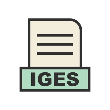 IGES dosyası soyut arkaplanda izole edildi