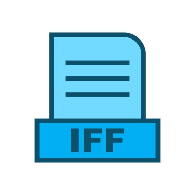 IFF dosyası soyut arkaplanda izole edildi 