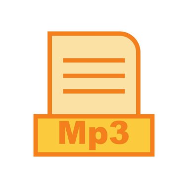 MP3 dosyası soyut arkaplanda izole edildi